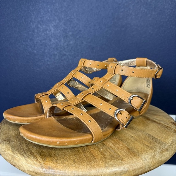Sole Senseability "Caesar Luggage" Tan Gladiator Sandals, Size 10 - Picture 1 of 12